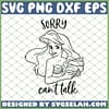 Ariel Sorry Cant Talk SVG PNG DXF EPS 1
