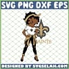 Betty Boop New Orleans Saints NFL Logo Teams Football SVG PNG DXF EPS 1