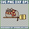 Harry Potter Cat On Broom SVG PNG DXF EPS 1