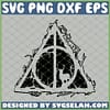 Harry Potter Deathly Hallows With Deer SVG PNG DXF EPS 1