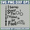 Harry Potter Glasses Wand I Solemnly Swear That I Am About To Get Food Cake Topper SVG PNG DXF EPS 1