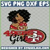 San Francisco 49ers Girl SVG PNG DXF EPS 1