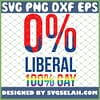 0 Percent Anti Liberal 100 Percent Lgbt Gay Cool Pro Republicans SVG PNG DXF EPS 1