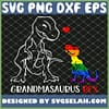 Grandmasaurus Rex T Rex Dinosaur Proud Grandma Lgbt SVG PNG DXF EPS 1