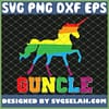 Guncle Gay Uncle Pride Rainbow Unicorn Lgbt SVG PNG DXF EPS 1