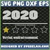 2020 One Star Rating Very Bad Would Not Recommend SVG PNG DXF EPS 1