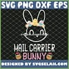 Cute Easter Eggs Flowers Bunny Face Happy Mail Carrier Bunny SVG PNG DXF EPS 1