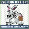 Dabbing Easter Bunny With Eggs SVG PNG DXF EPS 1
