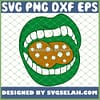 Green St PatrickS Day Mouth Open Four Leaf Clover SVG PNG DXF EPS 1