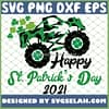 Happy St PatrickS Day 2021 Monster Shamrock Truck SVG PNG DXF EPS 1