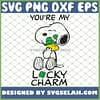 Snoopy Hugging Woodstock YouRe My Lucky Charm SVG PNG DXF EPS 1
