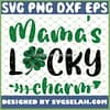 St PatrickS Day Green Buffalo Plaid Four Leaf Clover MamaS Lucky Charm SVG PNG DXF EPS 1