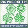 St PatrickS Day Shamrock Mandala SVG PNG DXF EPS 1