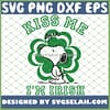 St Patricks Day Snoopy Kiss Me Smak Im Irish SVG PNG DXF EPS 1