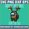 Reindeer Among Us With Lights Dont Be Sus SVG PNG DXF EPS 1