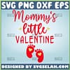MommyS Little Valentine Svg Pregnant Woman Svg Expecting Mother Svg Mother And Child Svg Love Baby Feet Svg 1