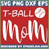 T Ball Mom Svg Teeball Mama Shirt Svg 1