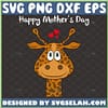 Happy MotherS Day Mom Giraffe Svg Cute Giraffe Svg Giraffe Head Svg Giraffe Face Svg Heart Svg 1 