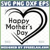 Happy MotherS Day Svg Double Love Heart Svg With Text Two Hearts Svg 1 