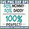 50 mommy 50 daddy svg funny baby onesise svg 1 