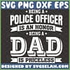 being a police officer being a dad is priceless svg dad police svg fathers day svg 1 