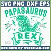 cute papasaurus rex svg fathers day dinosaur shirt svg 1 