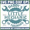 daddys little mechanic in training svg crossed wrenches svg baby boy shirt design 1 
