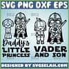 darth vader and son daddys little princess star wars svg couple maching diy shirts for son and daughter 1 