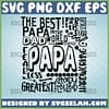 best papa svg fathers day word art svg gifts for dad and grandpa
