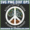 every little thing is gone be alright svg hippie logo peace tree svg