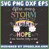 after every storm there is a rainbow of hope svg baby wooden sign ideas