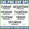 days of the week svg monday to sunday is the best day