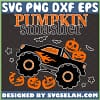 pumpkin smasher halloween monster truck svg