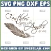 feathers appear when angels are near svg