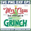 mrs claus but married to the grinch svg christmas tree svg