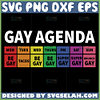 gay pride agenda svg funny lgbt svg