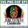 baby afro girl juneteenth celebrate svg african american freedom flag svg