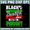 black is beautiful and im the proof svg juneteenth svg