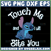 touch me and i will bite you svg stitch quotes svg
