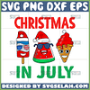 christmas in july svg funny cream christmas svg
