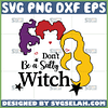 dont be a salty witch svg hocus pocus hair svg