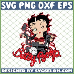 Betty Boop Harley Davidson Motorcycle SVG PNG DXF EPS 1