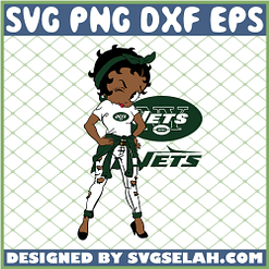 Betty Boop New York Jets NFL Logo Teams Football SVG PNG DXF EPS 1