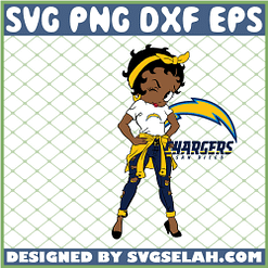 Betty Boop San Diego Chargers NFL Logo Teams Football SVG PNG DXF EPS 1