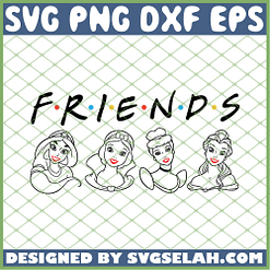 Friends Princesses SVG PNG DXF EPS 1