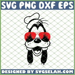 Goofy With Sunglasses SVG PNG DXF EPS 1