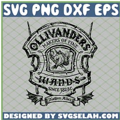 Harry Potter Ollivanders Diagon Alley Wands Logo SVG PNG DXF EPS 1
