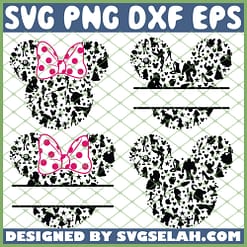 Head Mickey Doodle SVG PNG DXF EPS 1