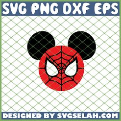 Head Mickey Spiderman SVG PNG DXF EPS 1