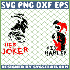 Her Joker His Harley Joker And Harley SVG PNG DXF EPS 1